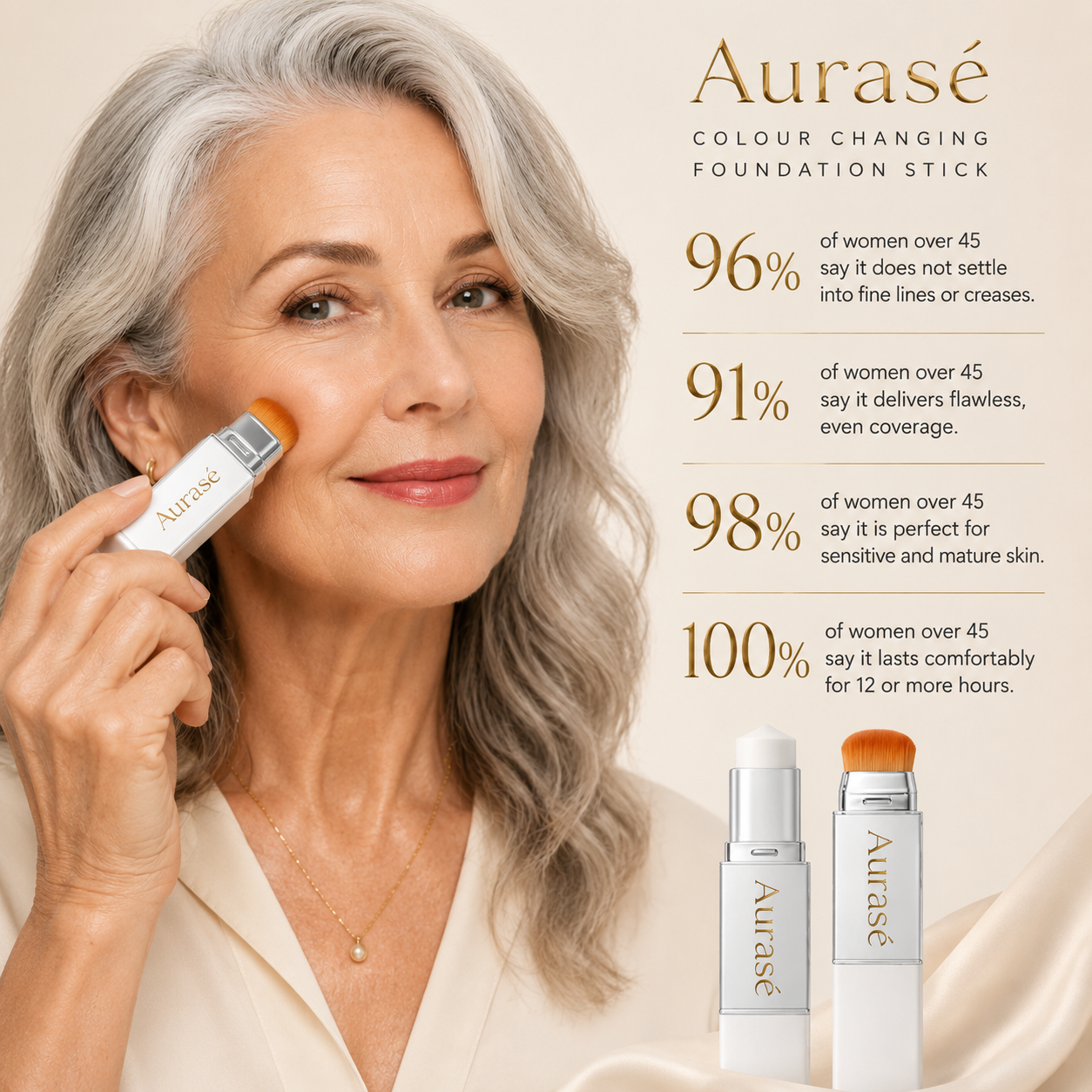 Aurase Changing Foundation Stick