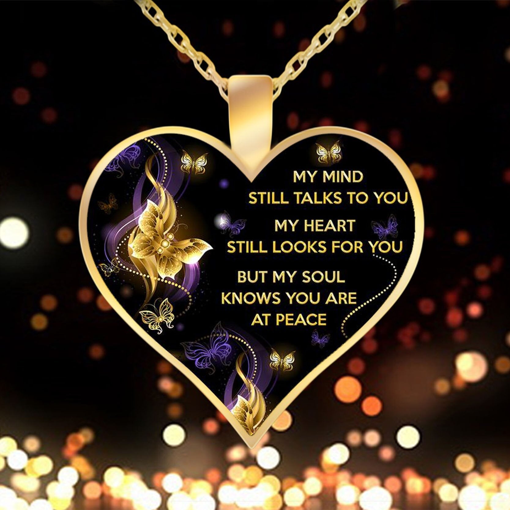 [Members Only!] MY MIND STILL TALKS TO YOU MEMORIAL PENDANT NECKLACE [LOW STOCK]